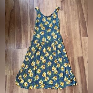 Sheer Vintage Floral Sleeveless Dress